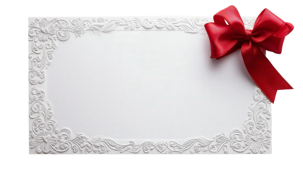 Simple and sophisticated card featuring an embossed design, PNG, created with Generative AI