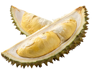 Obraz premium delicious durian on white background