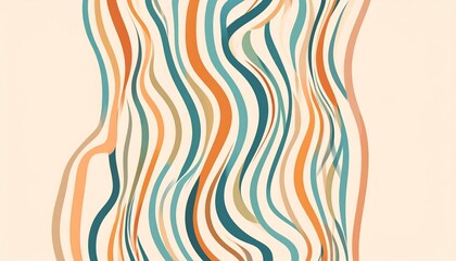 Abstract set of vertical backgrounds with dynamic linear waves. Trendy vector illustration