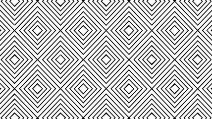 Concentric diamonds geometric seamless pattern on white background
