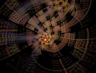 Imaginatory fractal abstract background Image