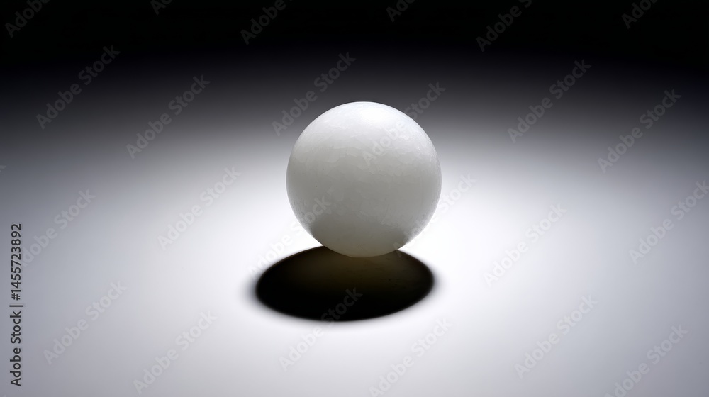 Aufkleber A polished alabaster surface showcases a pristine white egg, perfectly balanced and illuminated. The minimalist backdrop offers ample copy space for elegant branding