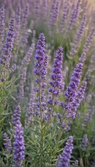 Obraz premium A profuse cluster of fragrant lavender blossoms , blossom, flowers, bloom
