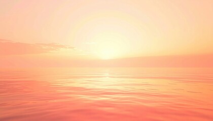Fototapeta premium Serene sunset reflection over calm ocean waters coastal landscape tranquil scene natural environment aerial view peaceful atmosphere