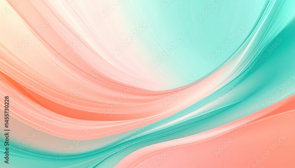 Aufkleber dynamic abstract waves digital art colorful background modern design fluid shapes artistic concept
