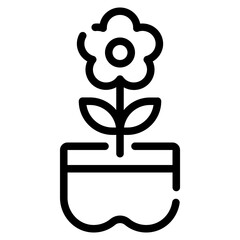 Flower in Pot Icon