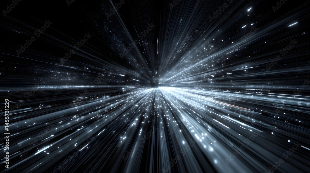 Poster a stunning display of light and motion abstract wallpaper with a technologically advanced theme perf