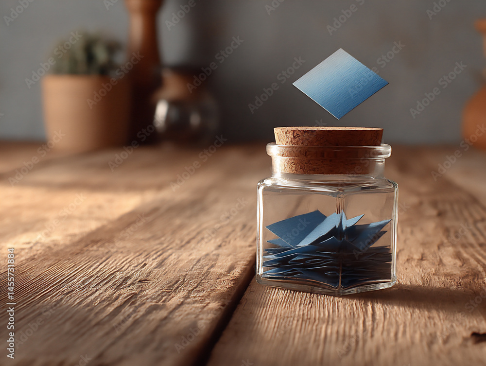 Poster memory placed into memory jar