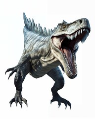 Aggressive dinosaur illustration
