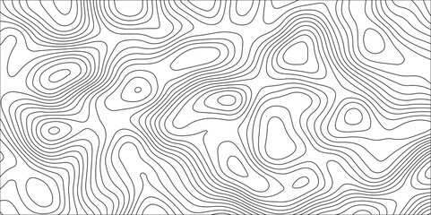 Abstract white contour wave lines topographic background, lines map seamless pattern, modern wallpaper texture and realistic design used for banner and posters, mountain relief geographic pattern.	
