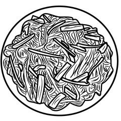 Chow mein Chinese food
