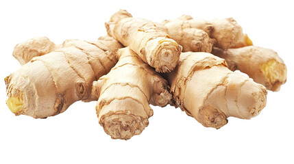 Ginger Isolated in White background, Full size Vegetable
