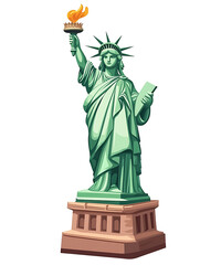 Fototapeta premium Statue Holding Torch