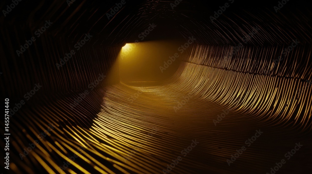 Aufkleber illuminated intricate textured surface with mesmerizing golden light and shadows creating a captivat