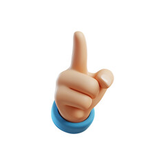 3d Finger Pointing png