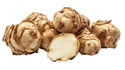 Artichoke /Sunchoke Isolated in White background, Full size Vegetable