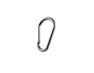 Shiny Metal Carabiner Isolated