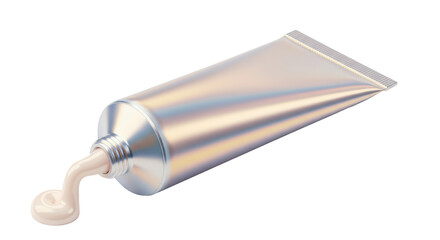 Isolated Cosmetic Cream Tube