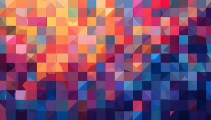 Pixel Color Block Abstract Background for Modern and Geometric Design