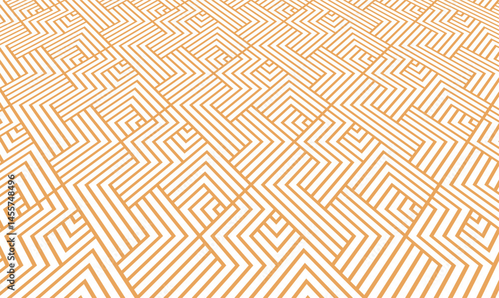 Poster Abstract geometric pattern. Modern vector background. White and golden ornament. Graphic modern pattern. Simple lattice graphic design