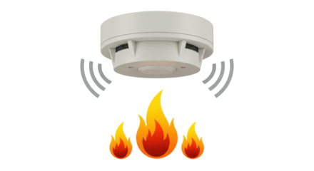Isolated Smoke Detector with Fire Alert