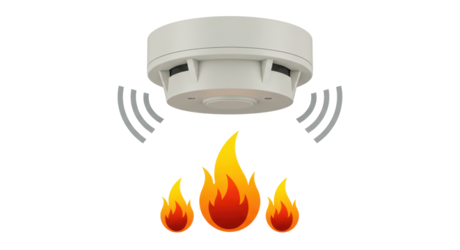 Isolated Smoke Detector with Fire Alert