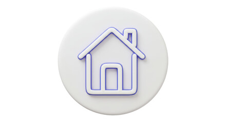 Isolated Simplistic Home Icon Design