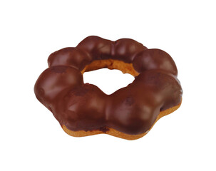 Chocolate Donuts isolated on transparent background for graphic design.