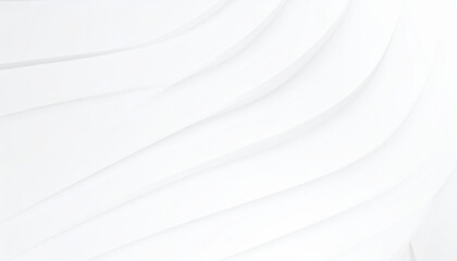 Smooth white abstract waves create serene and modern aesthetic, perfect for backgrounds or design elements. gentle curves evoke sense of calm and sophistication