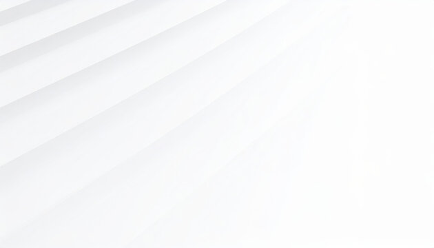 Minimalist white architectural design creates serene and modern atmosphere, showcasing clean lines and soft shadows that evoke sense of calm and simplicity