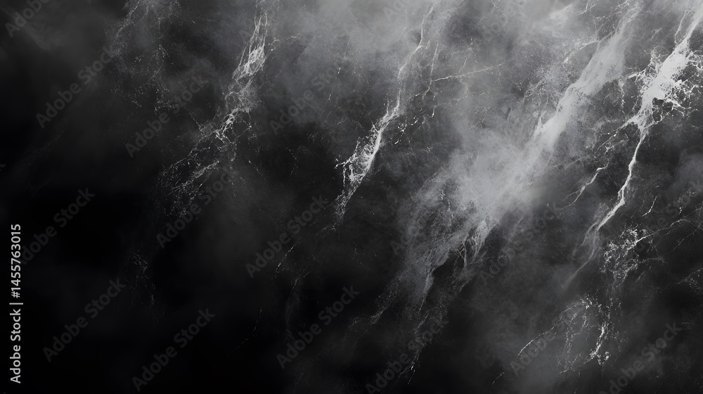 Poster abstract grayscale texture with fluid design elements.