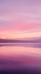 Naklejka premium Serenity at Dawn: A Delicate Ballet of Pink Hues in the Morning Sky Evokes Tranquility and the Beginning of a New Day
