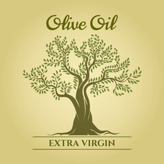 Olive oil retro poster