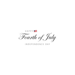 Modern Serif Fourth of July Design for American Celebration Themes