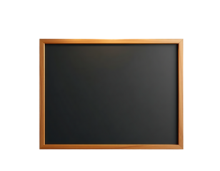 Blackboard with wooden frame