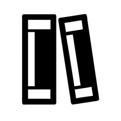 book comparison two books silhouette on transparent background for web and graphic design