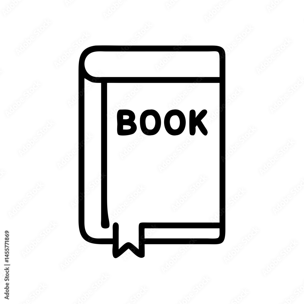 Poster book with label on transparent background for web and graphic design