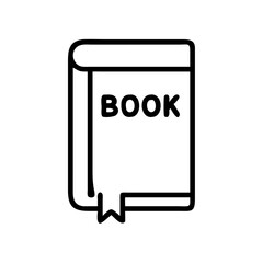 book with label on transparent background for web and graphic design