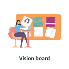 Vision board Vector illustration which can easily modify or edit