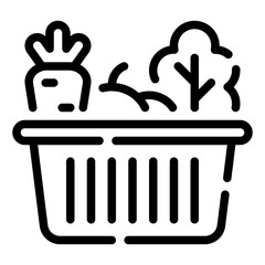 Vegetable Basket Icon