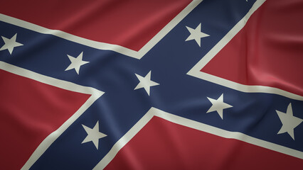 The Confederate Memorial Day flag for Holiday concept 3d Rendering..