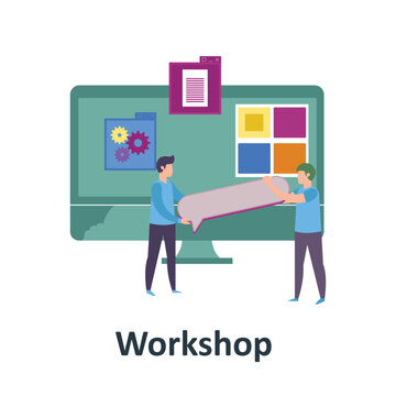 Workshop Vector illustration which can easily modify or edit