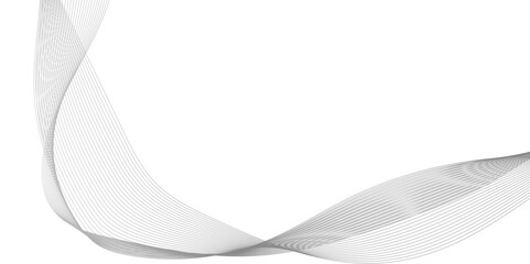 Abstract background with black waves lines and smoke, grey white abstract background with flowing particles, connecting dots and lines on a white background.