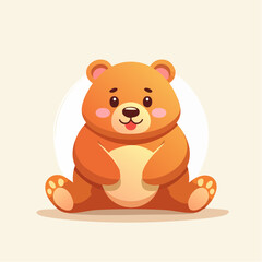 flat design bear