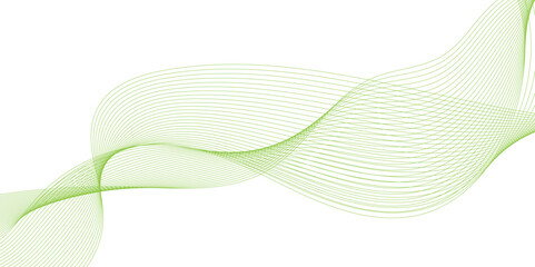 abstract background with green waves line, contour line patterned background illustration, line curve isolated on white, abstract multicolor gradient wave lines .