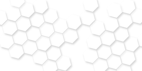 abstract geometric mesh cell texture, abstract hexagon Wall Pattern, 3d rendering illustration. white hexagonal Pattern on minimalist background, modern futuristic wallpaper.