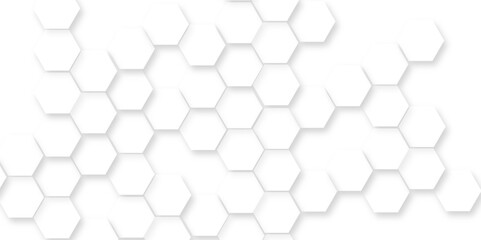 abstract geometric mesh cell texture, abstract hexagon Wall Pattern, 3d rendering illustration. white hexagonal Pattern on minimalist background, modern futuristic wallpaper.