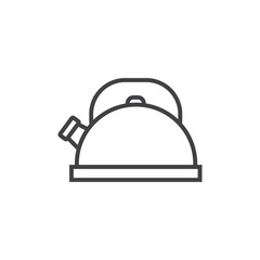 Linear tea pot icon