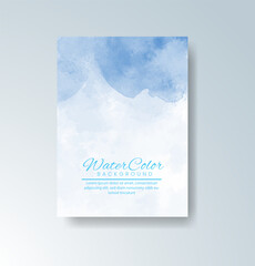 Cards with watercolor background. Design for your cover, date, postcard, banner, logo.