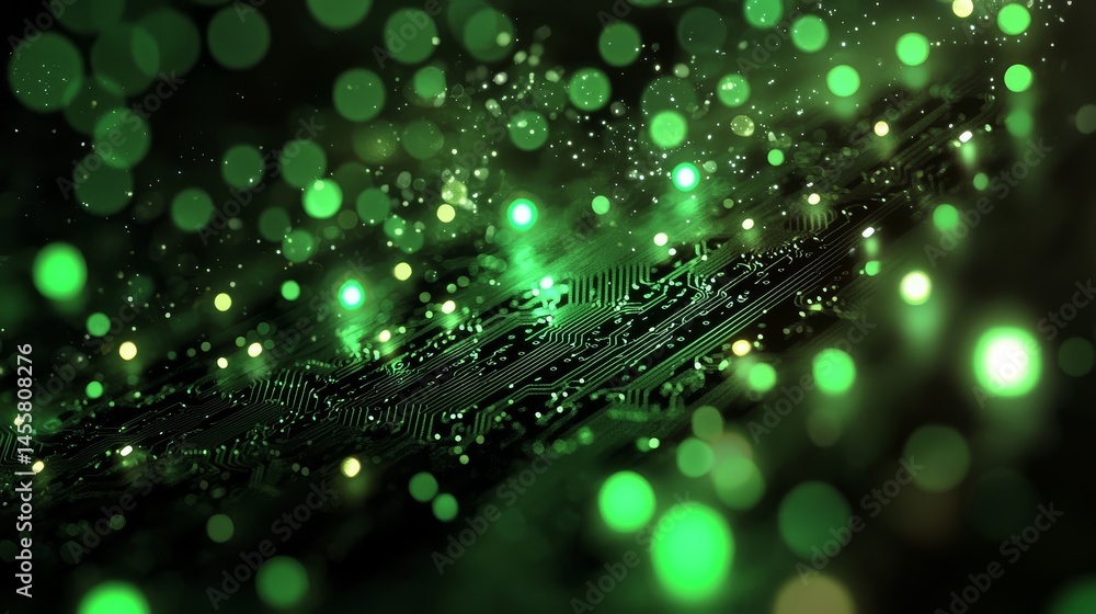 Poster showcasing the intricate design of a digital circuit board.
